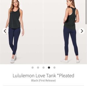 lululemon love tank *pleated